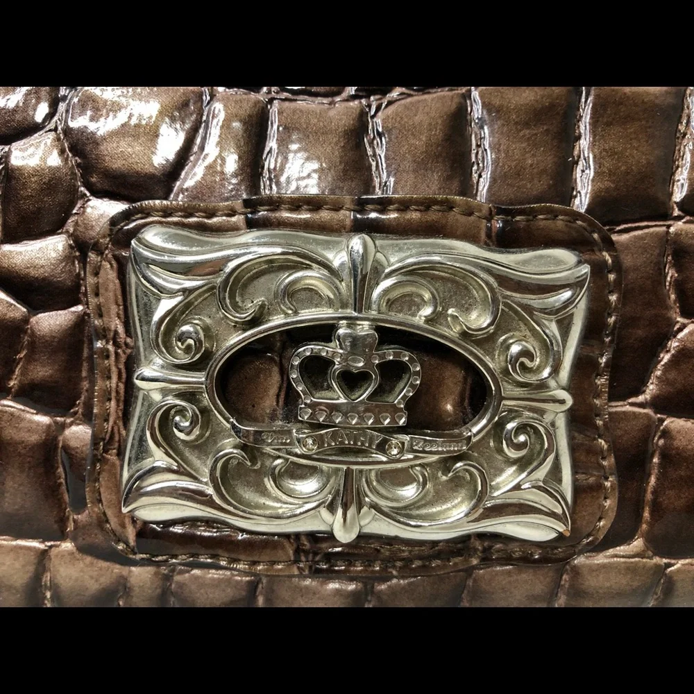 Kathy Van Zealand Large Duffle Style  Weekender Shoulder Purse Satchel Bag - Picture 4 of 16